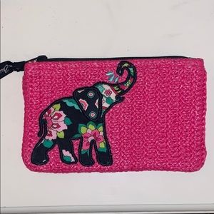 Vera Bradley Elephant Mini Zip Pouch